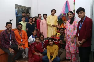 The team Celebrates Ganesh Puja with Enthusiasm